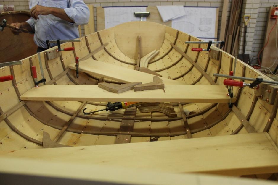  work on this boat - Pittwater Wooden Boat School - February 2014