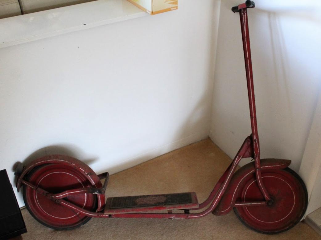 vintage toy scooter